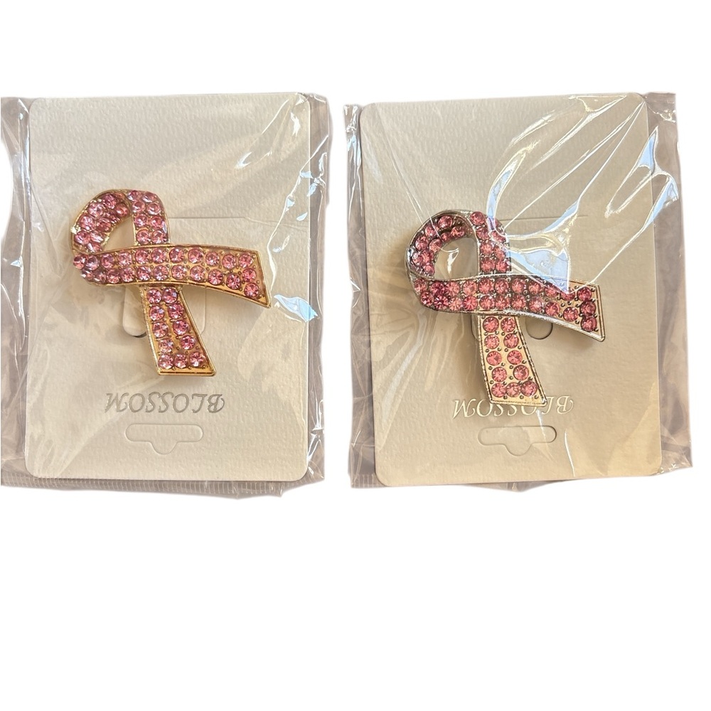 Pink Ribbon Brooch Pin